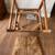 Solid Oak Belgian Ladder-Back Armchair with Rush Seat – Vintage 5 thumbnail