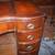 Mahogany Curved Desk with Leather Top and Harp Chair 5 thumbnail