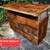 Reclaimed industrial rustic kitchen island (seating overhang avail) 8 thumbnail