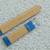 Blue, leather watch strap 2 thumbnail