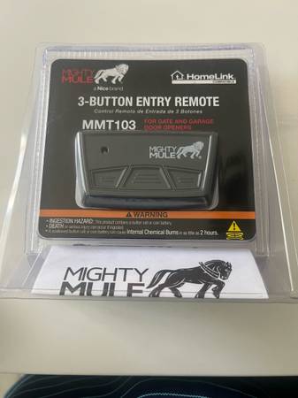Mighty Mule 3-Button Remote for Garage Door and Gate Openers 1