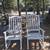 Oversized Vintage Two (2) Matching Rocking Chairs (Set) White 2 thumbnail