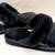 Girl's Black Faux Fur and Sequins Clog Style Slippers - Size L (2-3) 3 thumbnail