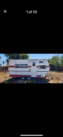 Older model camping trailer 1