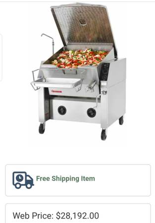 Market Forge 40 gallon tilting/braising skillet 1