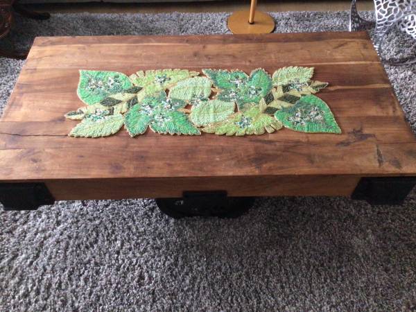 Vintage Railroad Cart Coffee Table 1