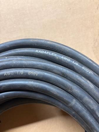 100ft role of AWH 1/0 600V copper welding cable 1