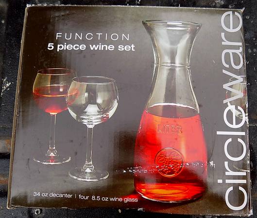 New Circleware Function 5 Pc Wine Set 1