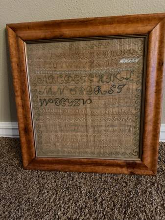 Antique Sampler Dated 1812 1