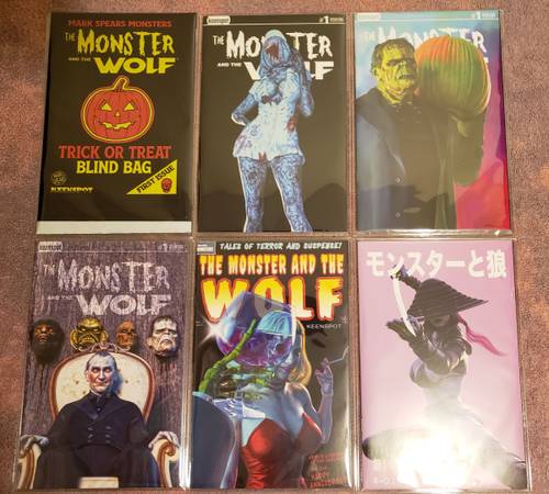 Mark Spears Monsters: The Monster and the Wolf Comics + Blind Bag 1