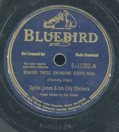 78rpm 10" Spike Jones And His City Slickers Behind Those Swinging Door 1