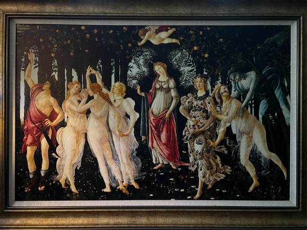 Framed Art Print: La Primavera (Allegory of Spring) by Sandro Botticelli 28"x40" 1