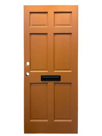 Raised 6-Panel Door w/ Mailbox - 79" x 35" - GA20853 1