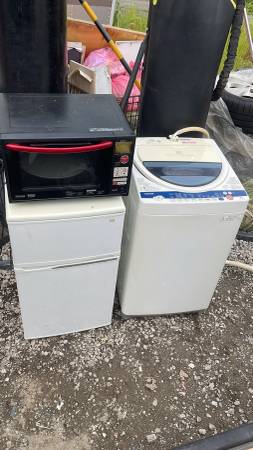 Microwave oven, washing machine, refrigerator set -delivery available 1