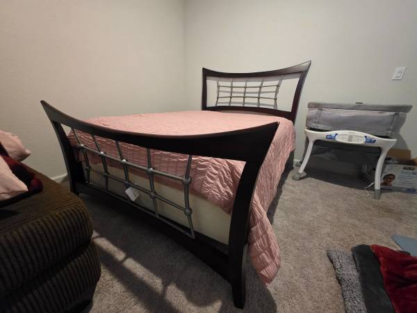 Bed frame & box only 1