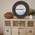 Uttermost Wrought Iron and Rattan Framed 37" Mirror 2 thumbnail