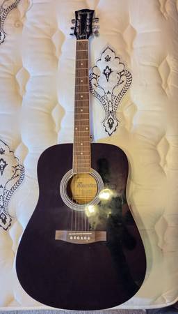 Maestro by Gibson - Model MA41BKCH full-size black acoustic guitar. 1