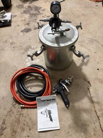 Pressure Pot Paint Sprayer Kit 1