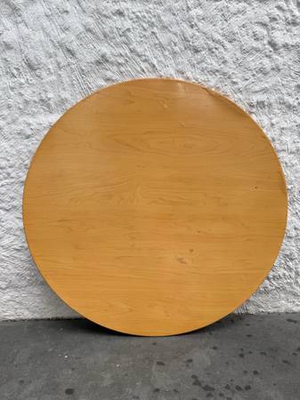 Round Wood Replacement Table Top Approximately 24” D 1
