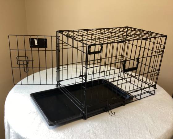 Single Door -Folding -Wire Dog Crate- 22” x 13” x 16” 1