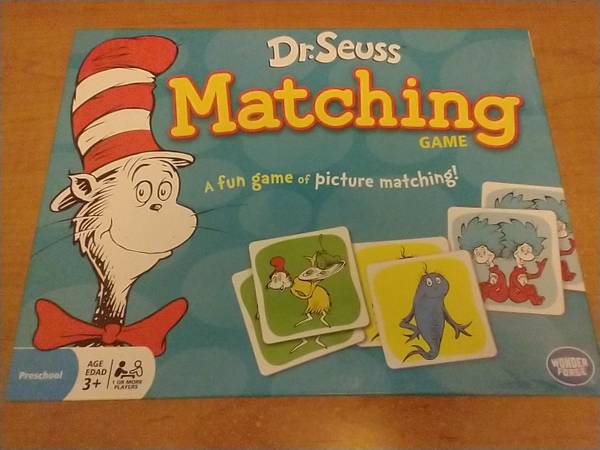 *NEW* 2012 Dr Seuss Memory Matching Game Cat In The Hat 1