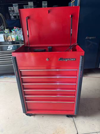 Snap on tool box, KRSC326FPBO, Red, 2024 model year, Tool cart , Shipping servic 1