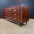 Restored three piece Mid Century Modern MCM walnut bedroom set 4 thumbnail
