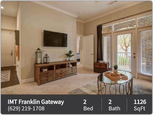 $2,065 / 2br - 1126ft2 - Perfect location with gorgeous views! 2 bed, 2 bath! 1126 Sq Ft! (Franklin - North)63904699840131121