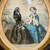 Antique Victorian-Era Print in Ornate Oval Frame 2 thumbnail