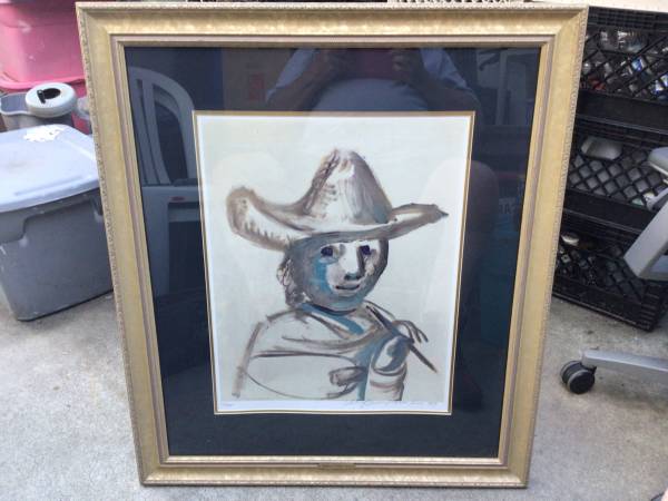 1973 - PICASSO LITHOGRAPH - “BOY WITH CIGAR” - 20 / 375 1