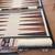 Backgammon Set, Brown & white inside, Faux Leather Case, lightly used 9 thumbnail
