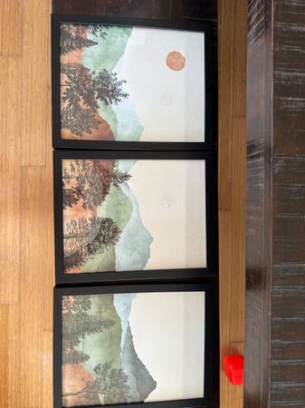 Mountain pictures set of 3 1