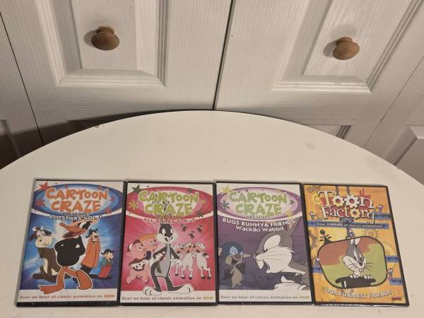 Cartoon Craze DVDs Lot of 4 New Sealed - cds / dvds / vhs - by