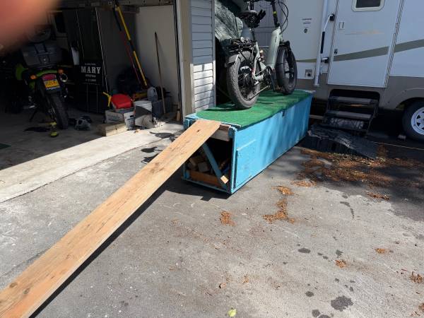 Motorcycle / bicycle workbench 1