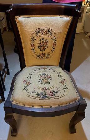 Antique Needlepoint chair 1