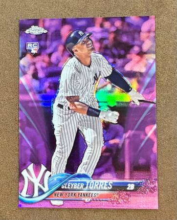 2018 Topps Gleyber Torres Chrome Rookie RC HMT9 New York Yankees 1