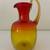 Vintage BLENKO Amberina Tangerine Blown Glass Pitcher - Mid-Century 1 thumbnail