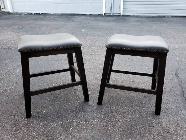 Pair Padded Stools 1