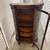 Antique tiger oak curved glass display cabinet 4 thumbnail