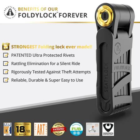 Foldylock Forever Heavy Duty Folding Bike Lock 1