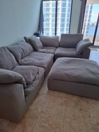 Grey sectional sofa 1