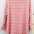 Pendleton Boat Neck Top Blouse Coral & White Stripes NWOT 2 thumbnail