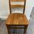 1940's Oak office work wood single chair. Antique Spindle back craft w 3 thumbnail
