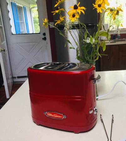 New Retro Nostalgia Pop-Up Electric Hot Dog Cooker & Bun Toaster 1