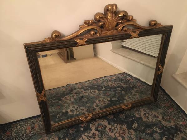 Framed mirror Parisian ornate 1