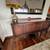 Antique 1920s Solid Walnut Dining Set AND Matching sideboard – Seats 8 5 thumbnail