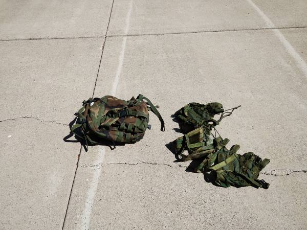 Army Surplus Backpack and Utility Vest 1