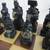 Vintage Asian Chinese Dynasty Chess Wood Board Epoxy/Resin? Chessmen 5 thumbnail