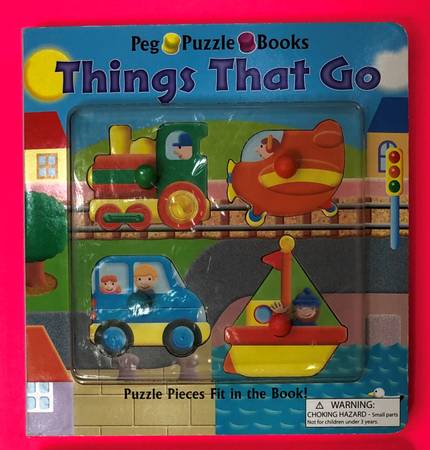 Things That Go - Peg Puzzle Book 1
