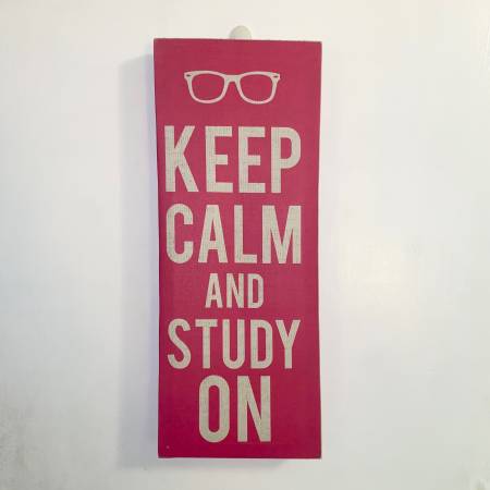 “Keep Calm and Study On” Canvas Print 1